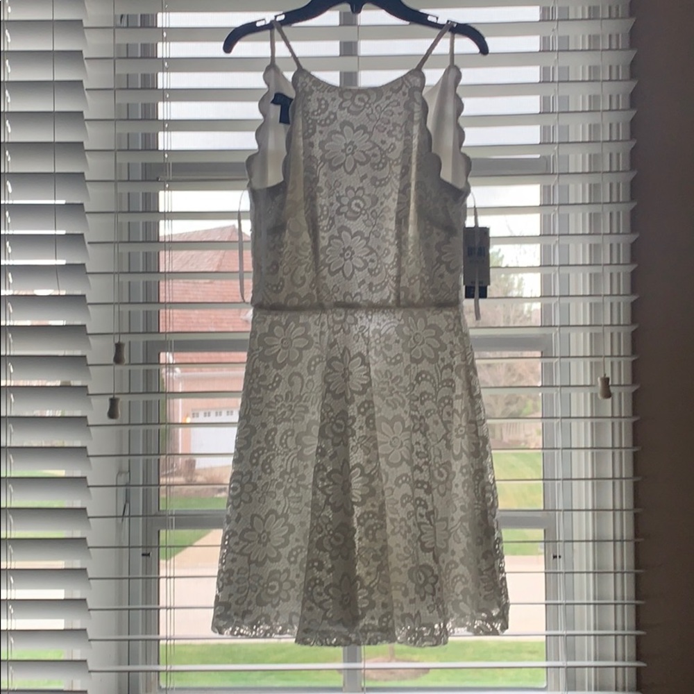 Off-White Floral Dress